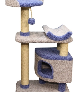 Лежанка для кошки с игровым комплексом ПУШОК
